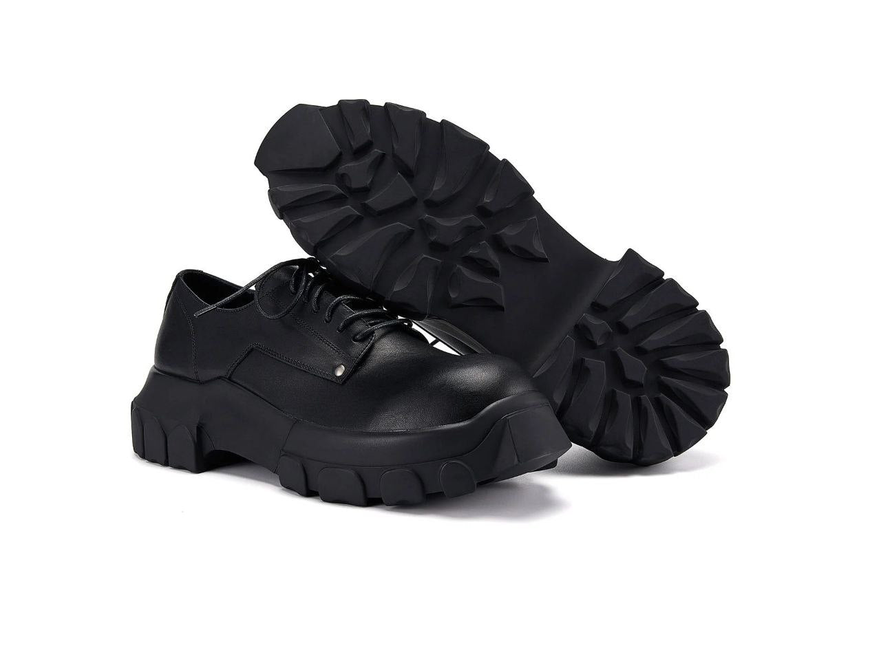 Rick Owens Bozo Tractor Leather Derby Shoes