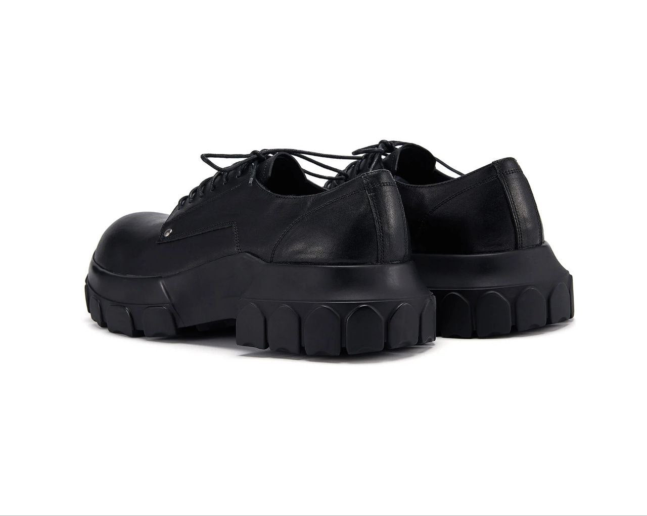 Rick Owens Bozo Tractor Leather Derby Shoes