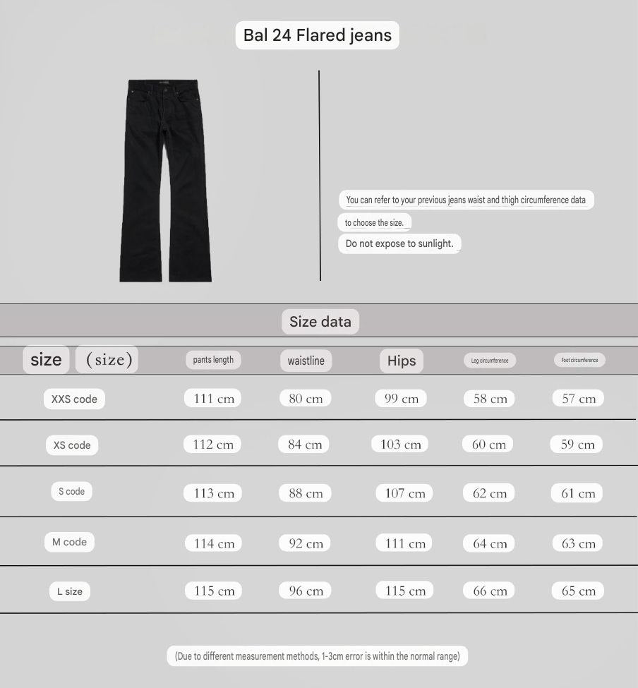 Balenciaga 24 Season Flared Jeans