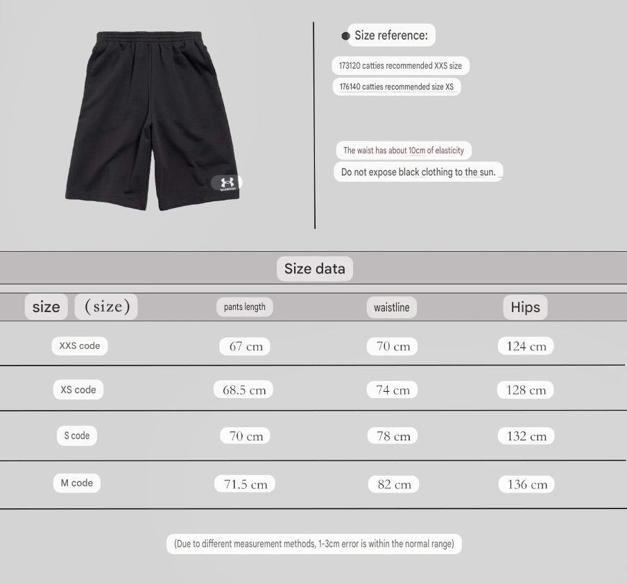 Balenciaga x Under Armour Shorts
