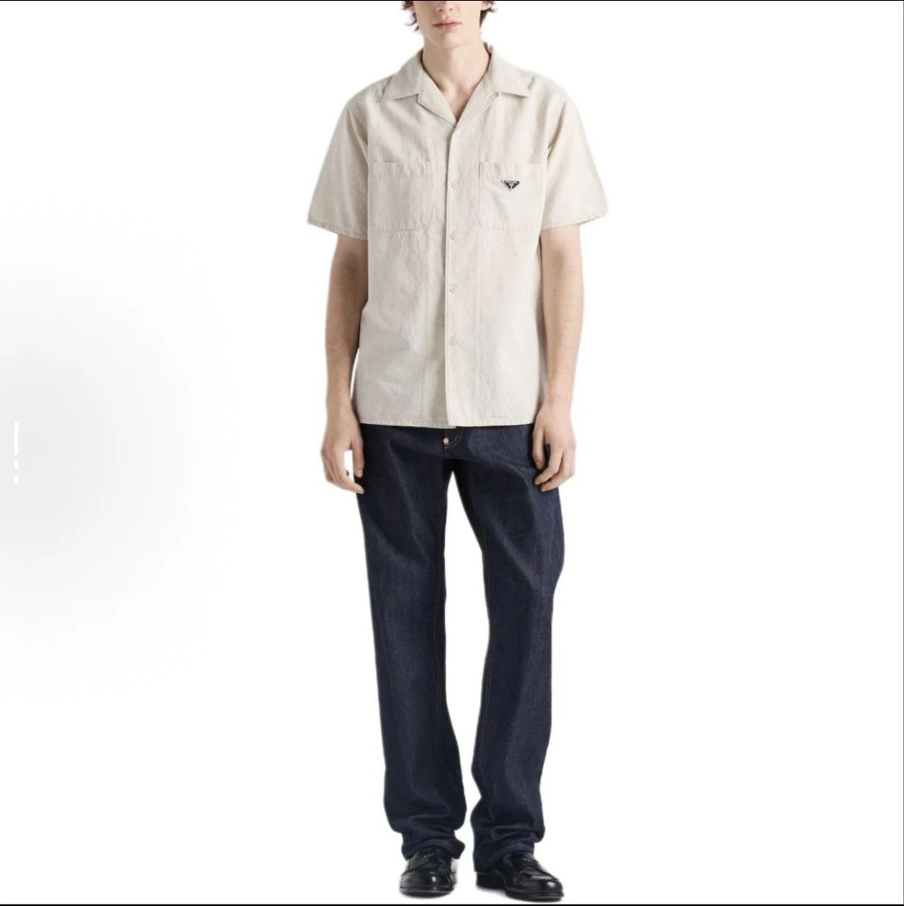 Prada Chambray Half Sleeve Shirt