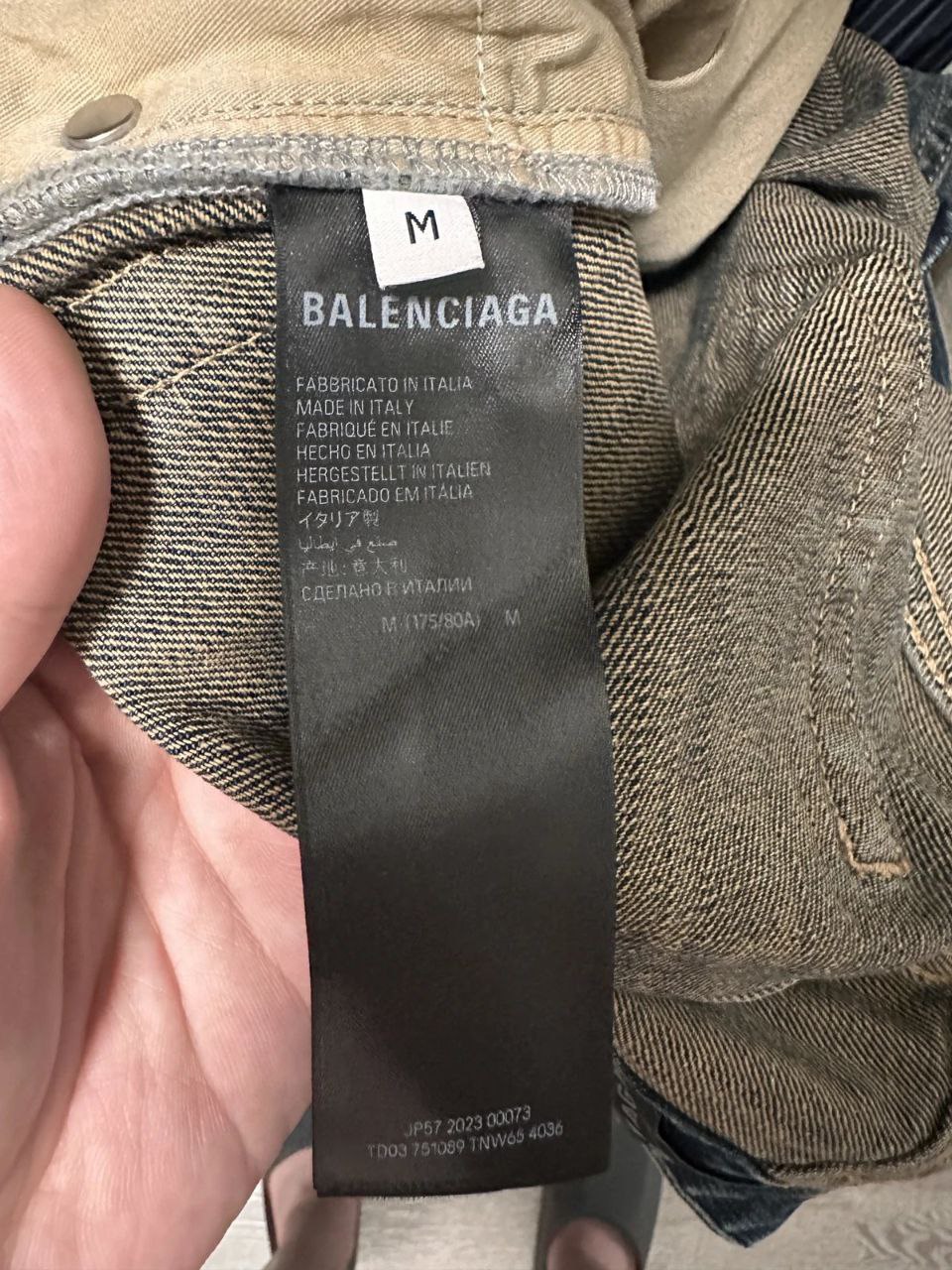 Balenciaga Bootcut Flared Italian Ring Denim Jeans