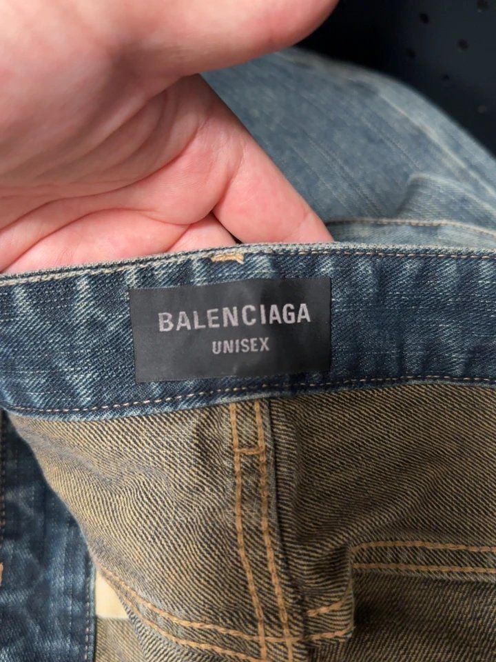 Balenciaga Bootcut Flared Italian Ring Denim Jeans