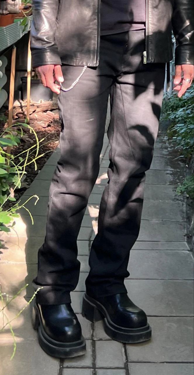 Rick Owens Jim Cut Denim Jeans