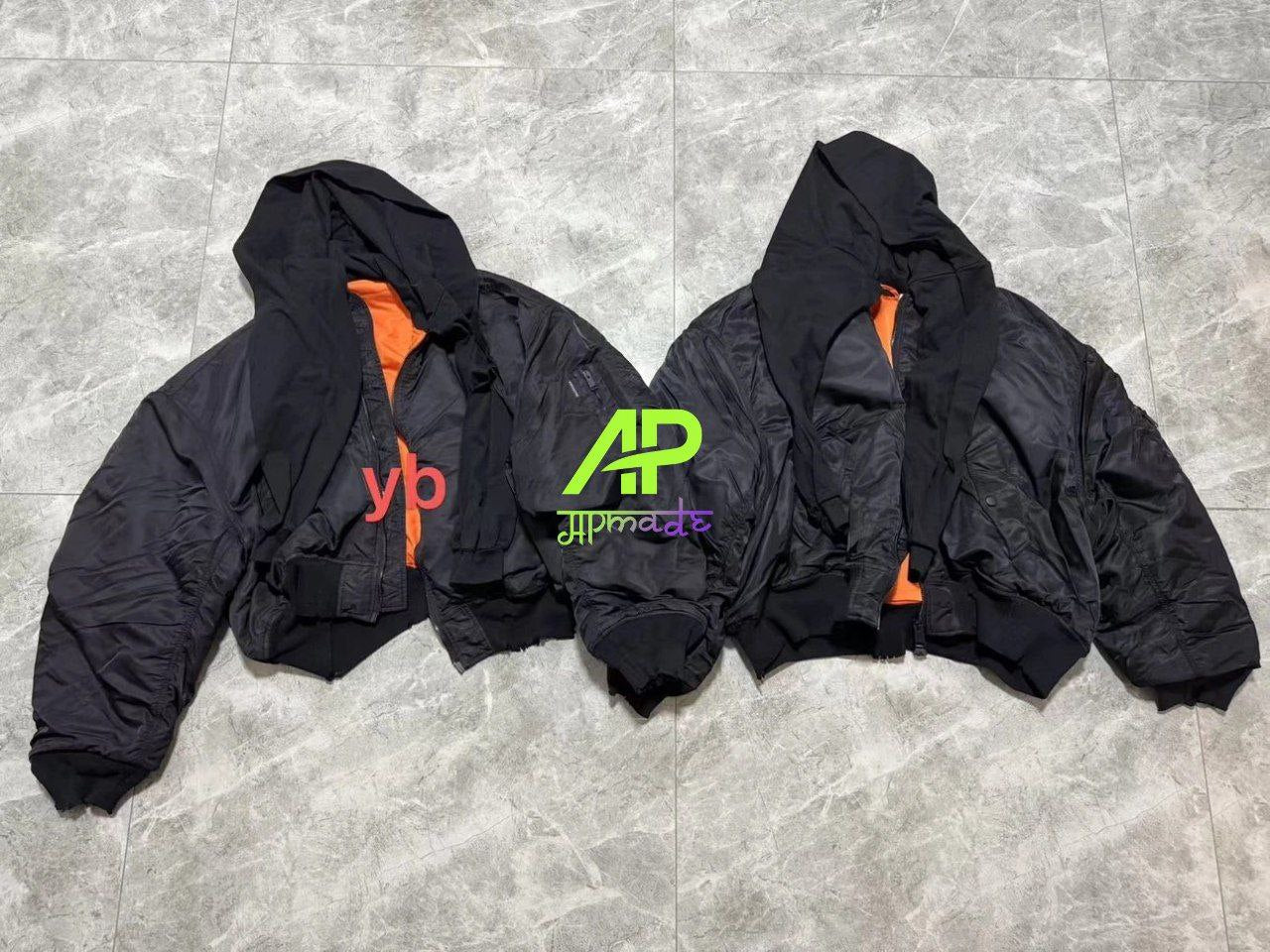 Balenciaga Incognito Hooded Bomber Jacket