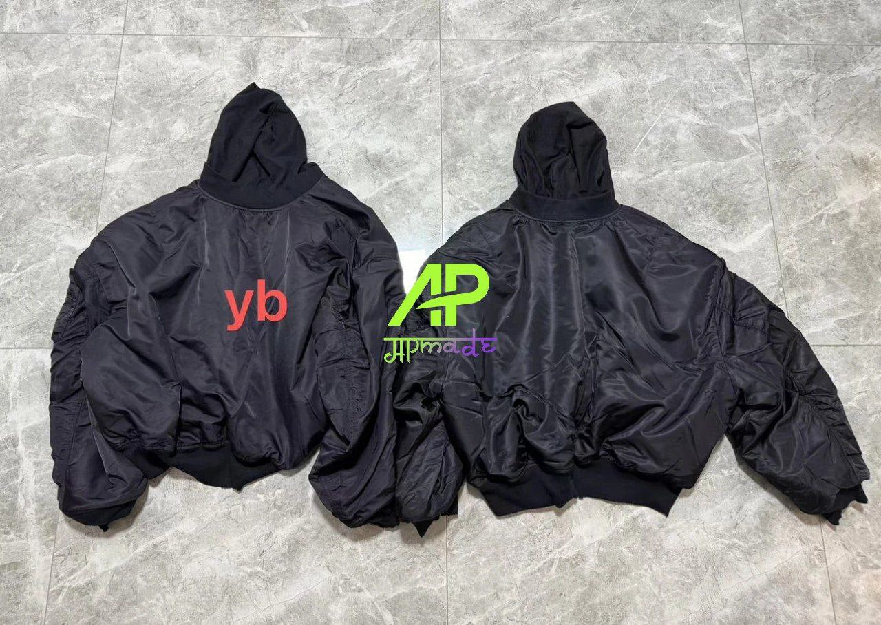 Balenciaga Incognito Hooded Bomber Jacket