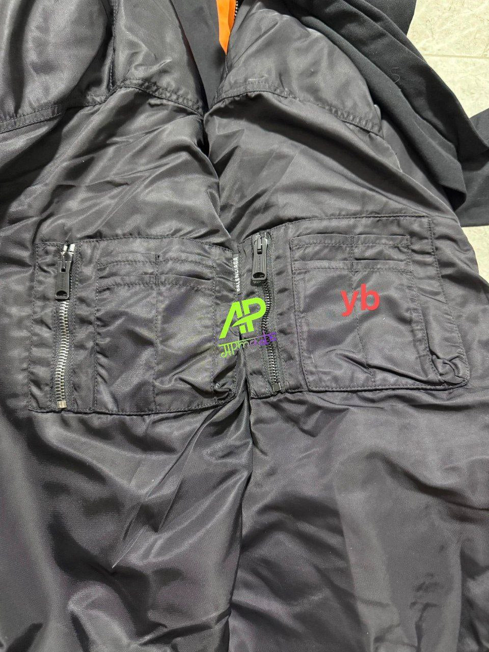 Balenciaga Incognito Hooded Bomber Jacket