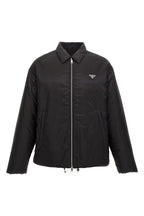 Prada Re-Nylon Logo Down Zip-Up Jacket