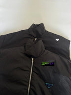 Prada Re-Nylon Logo Down Zip-Up Jacket