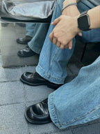Prada Brushed Leather Derby Shoes