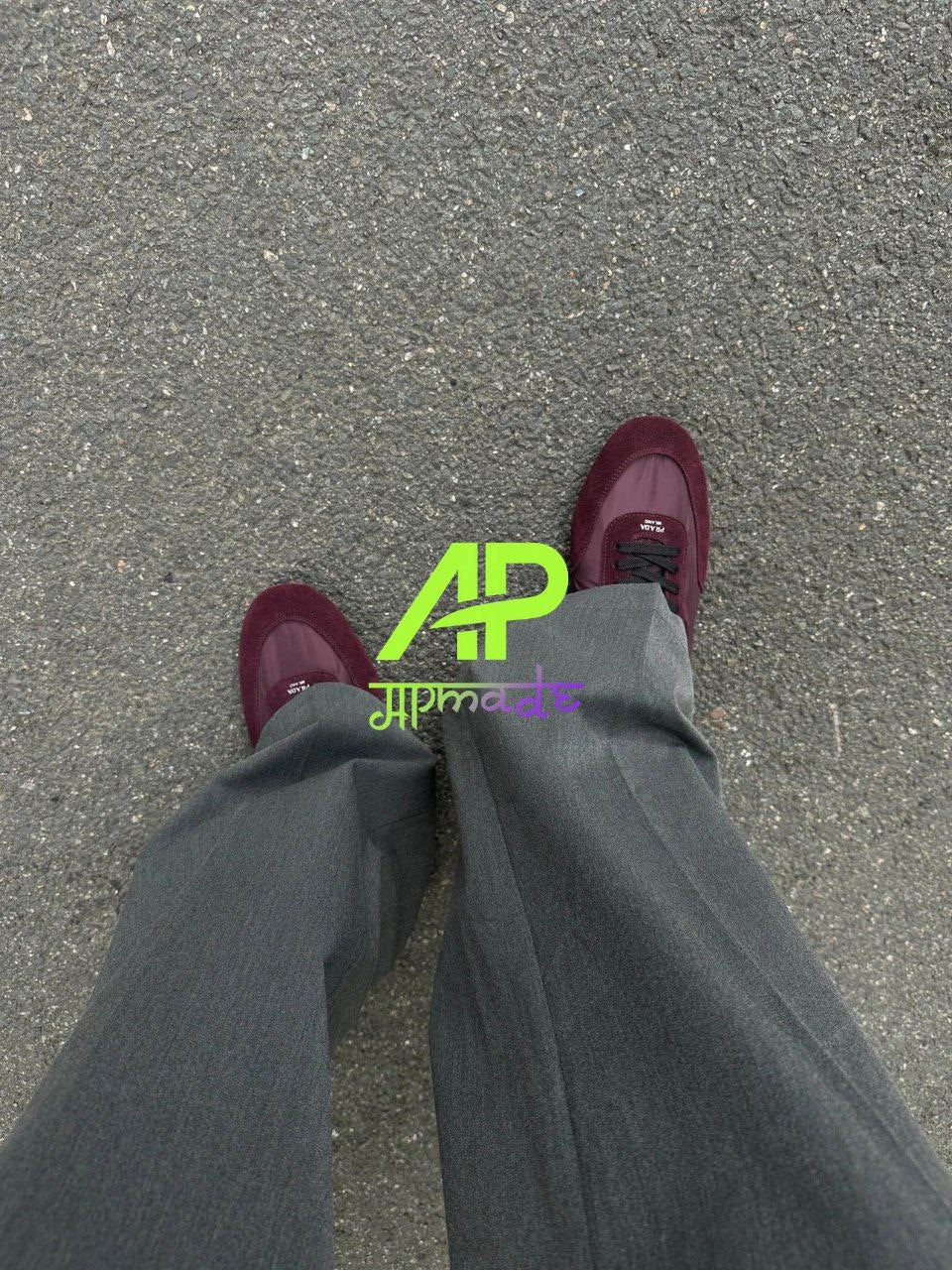 Prada Collapse Re-Nylon × Suede Sneakers