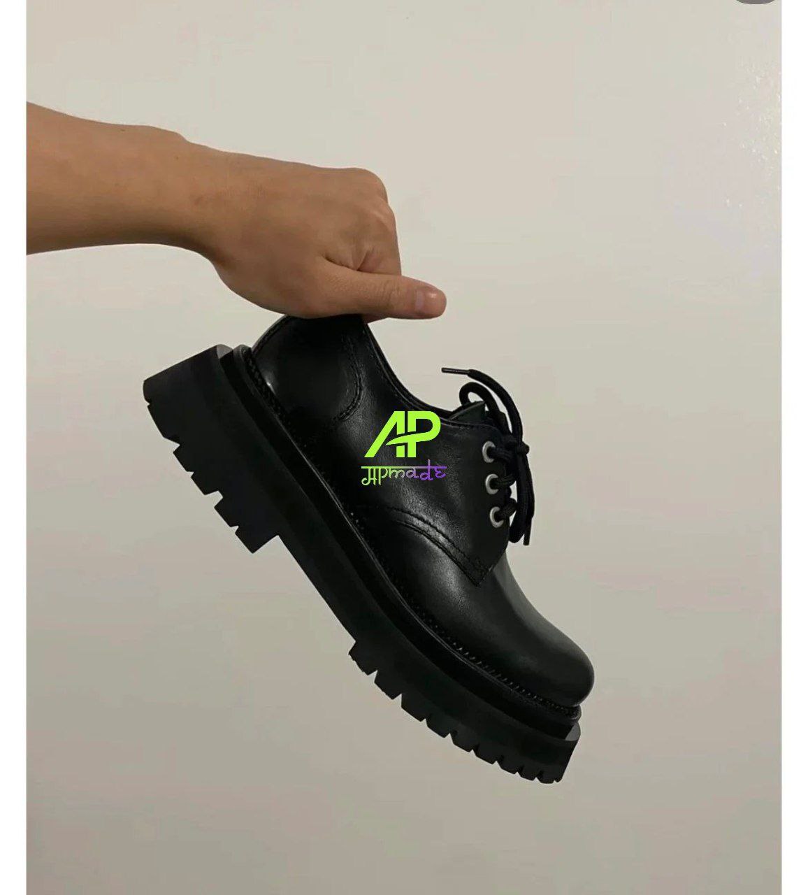 AMI Paris Ridged-Sole Derby Shoes