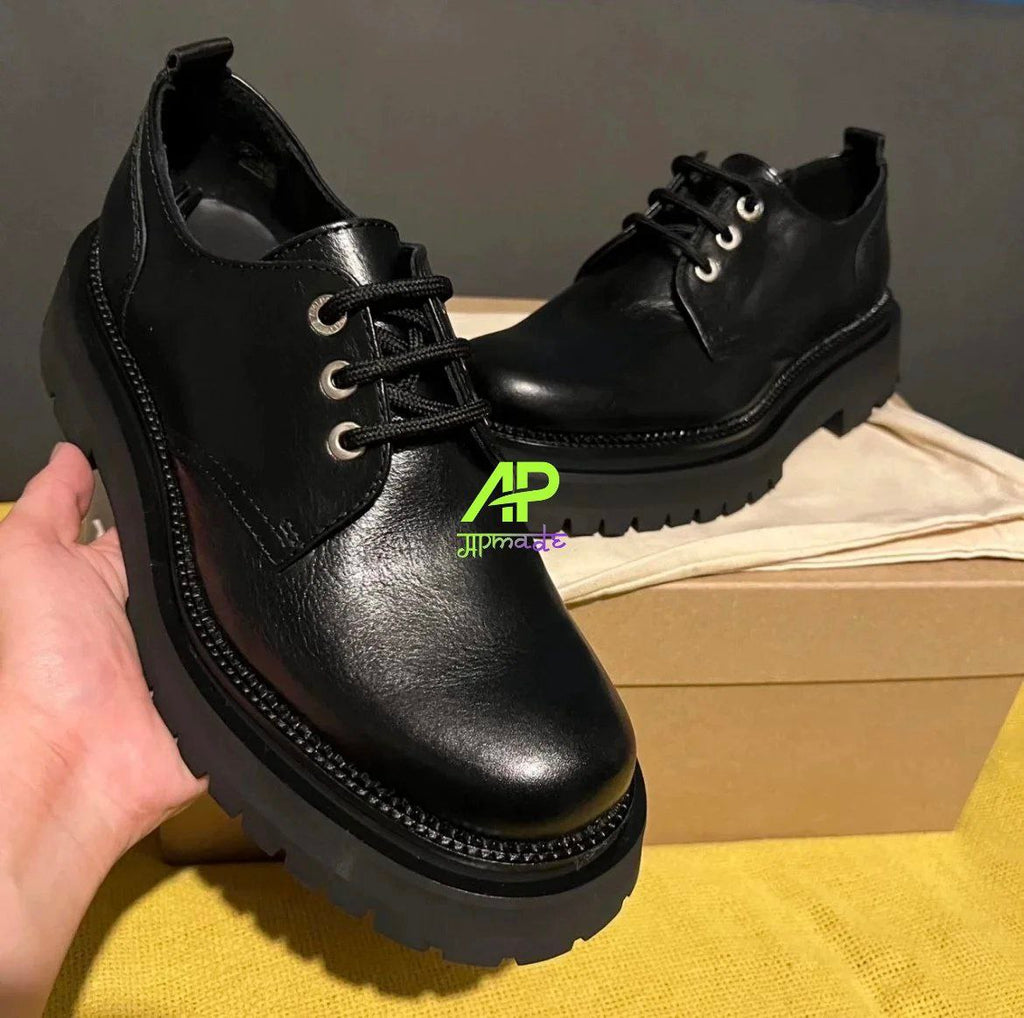 AMI Paris Ridged-Sole Derby Shoes