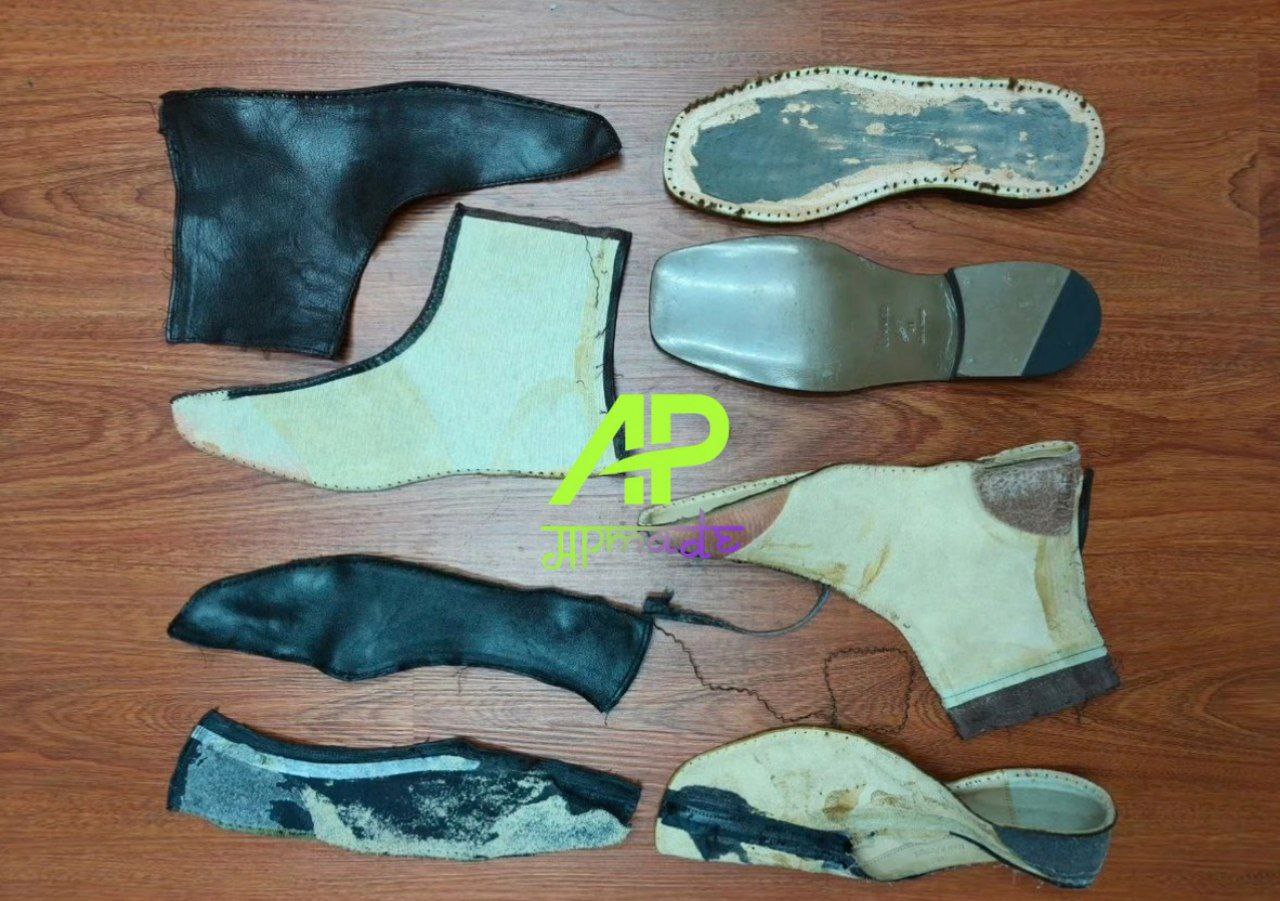 LEMAIRE Piped Leather Ankle Boots