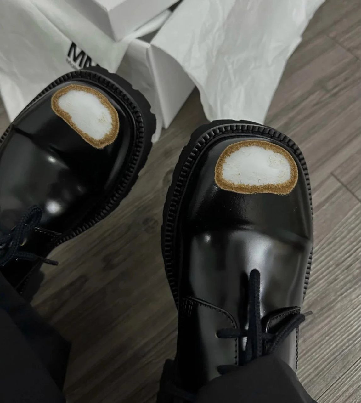 Maison Margiela MM6 Toe-Scuff Derby Shoes