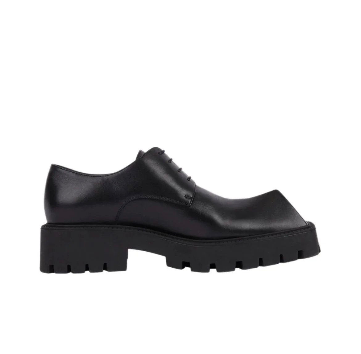 Balenciaga Rhino 25mm Derby Shoes (Black Calfskin)