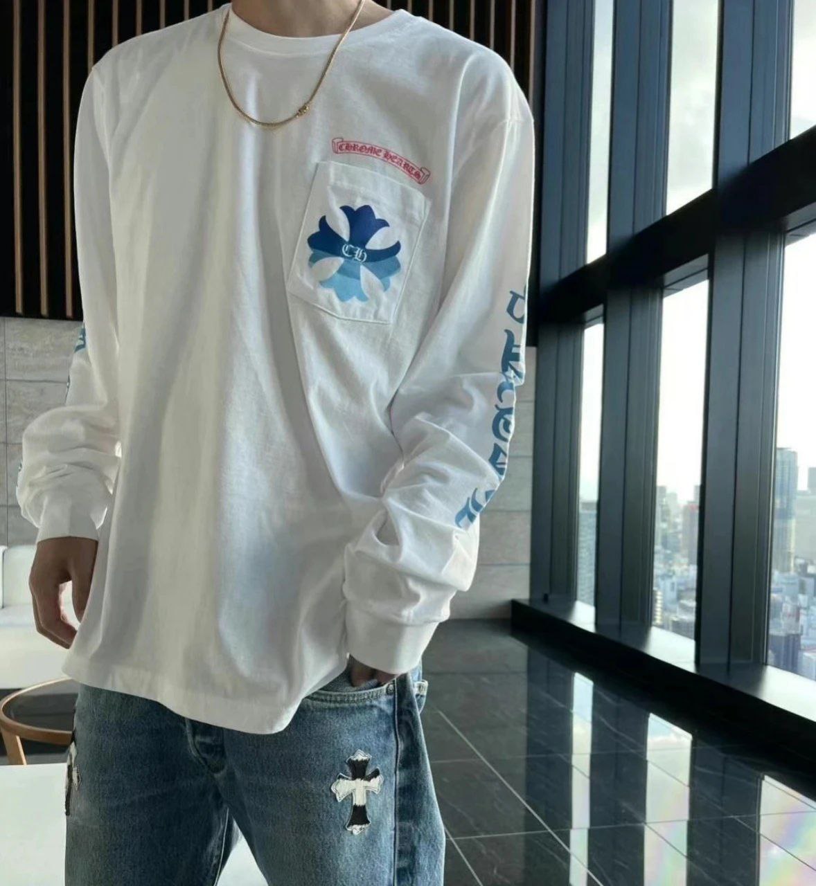 Chrome Hearts Harajuku Exclusive Longsleeve T-Shirt