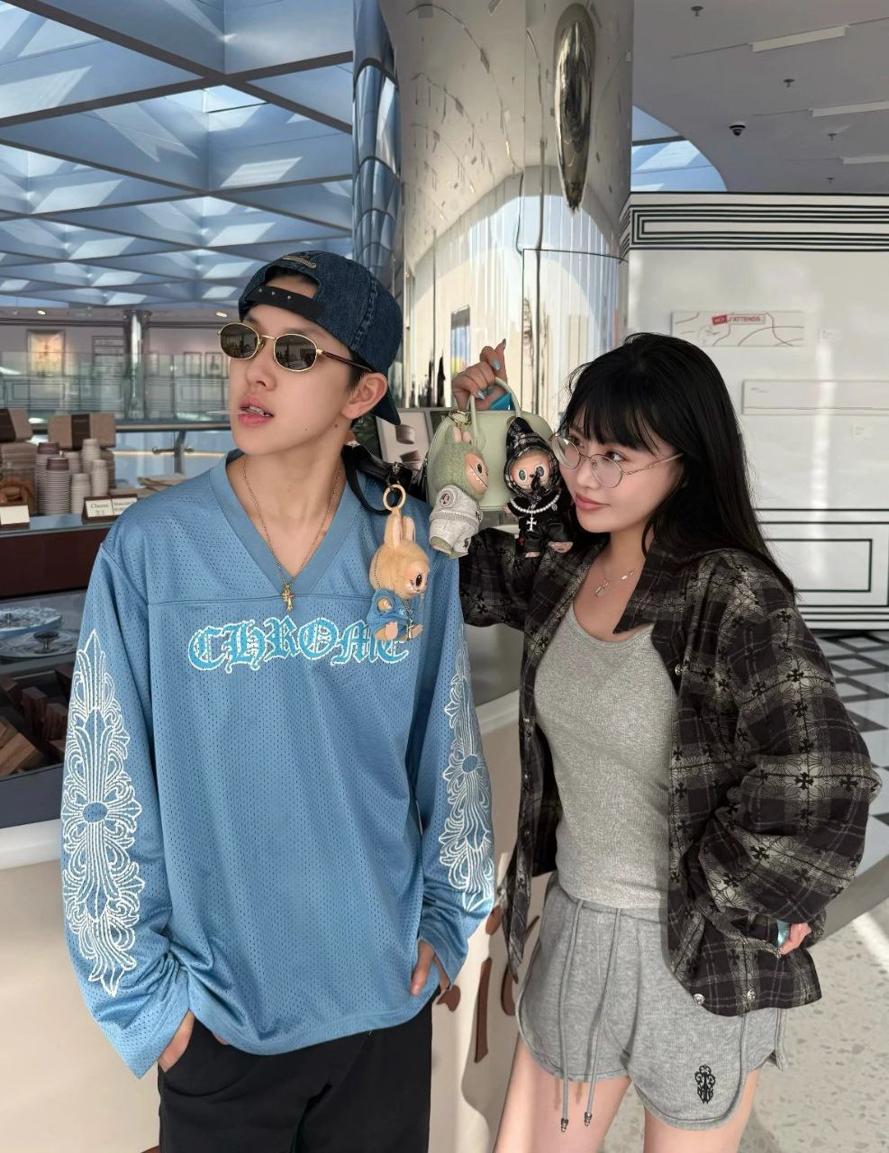 Chrome Hearts Sports Mesh Warm-Up Longsleeve Jersey