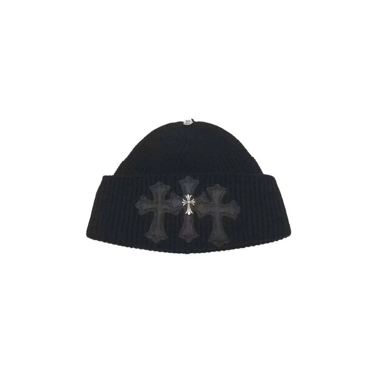 Chrome Hearts Triple Cemetery Cross Beanie