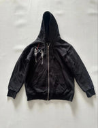 Chrome Hearts Foti Horseshoe Skeleton Zip-Up Hoodie