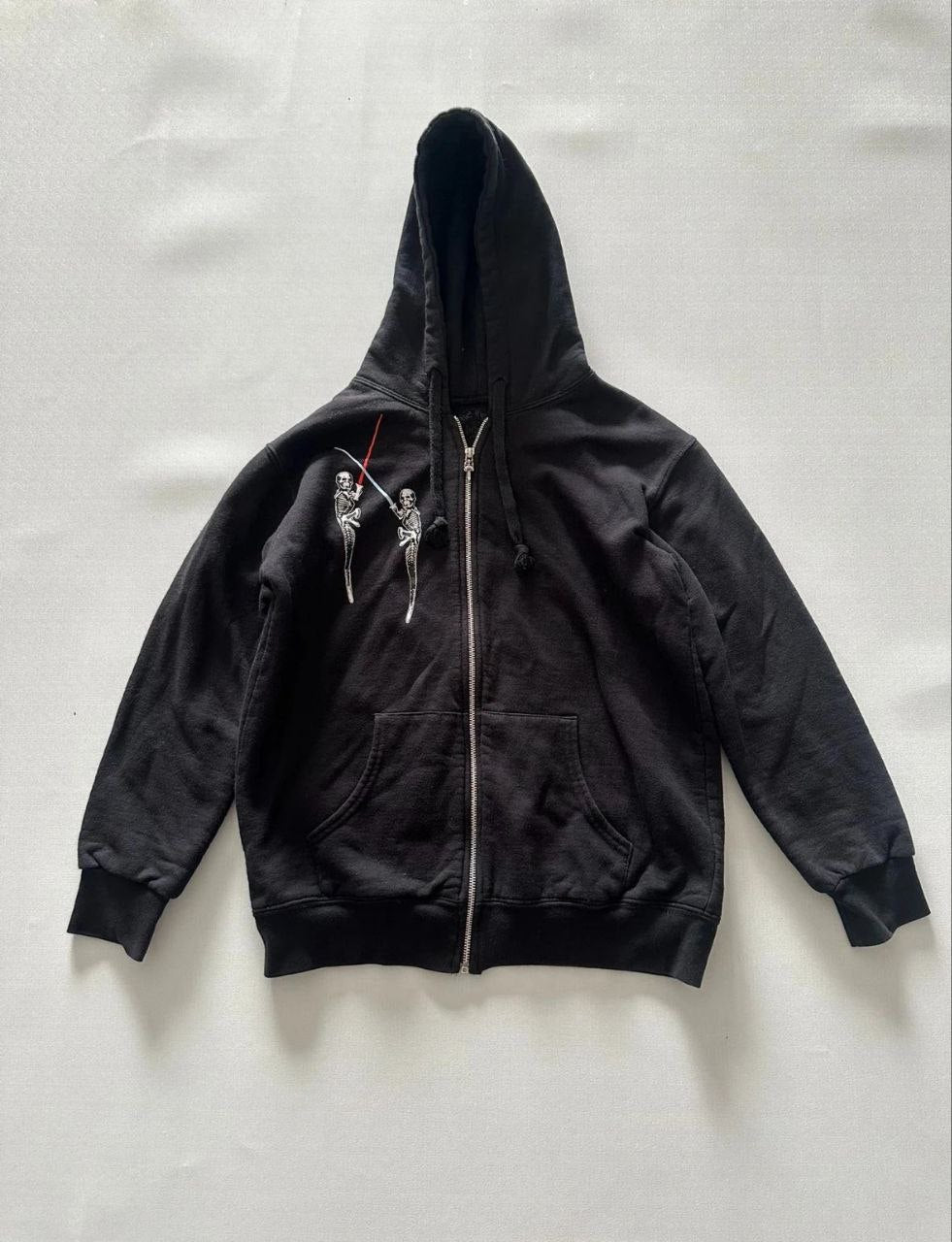 Chrome Hearts Foti Horseshoe Skeleton Zip-Up Hoodie