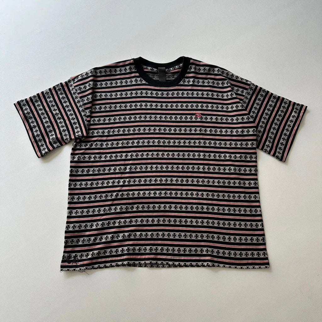 Chrome Hearts Matty Boy Cross Script Stripe T-Shirt