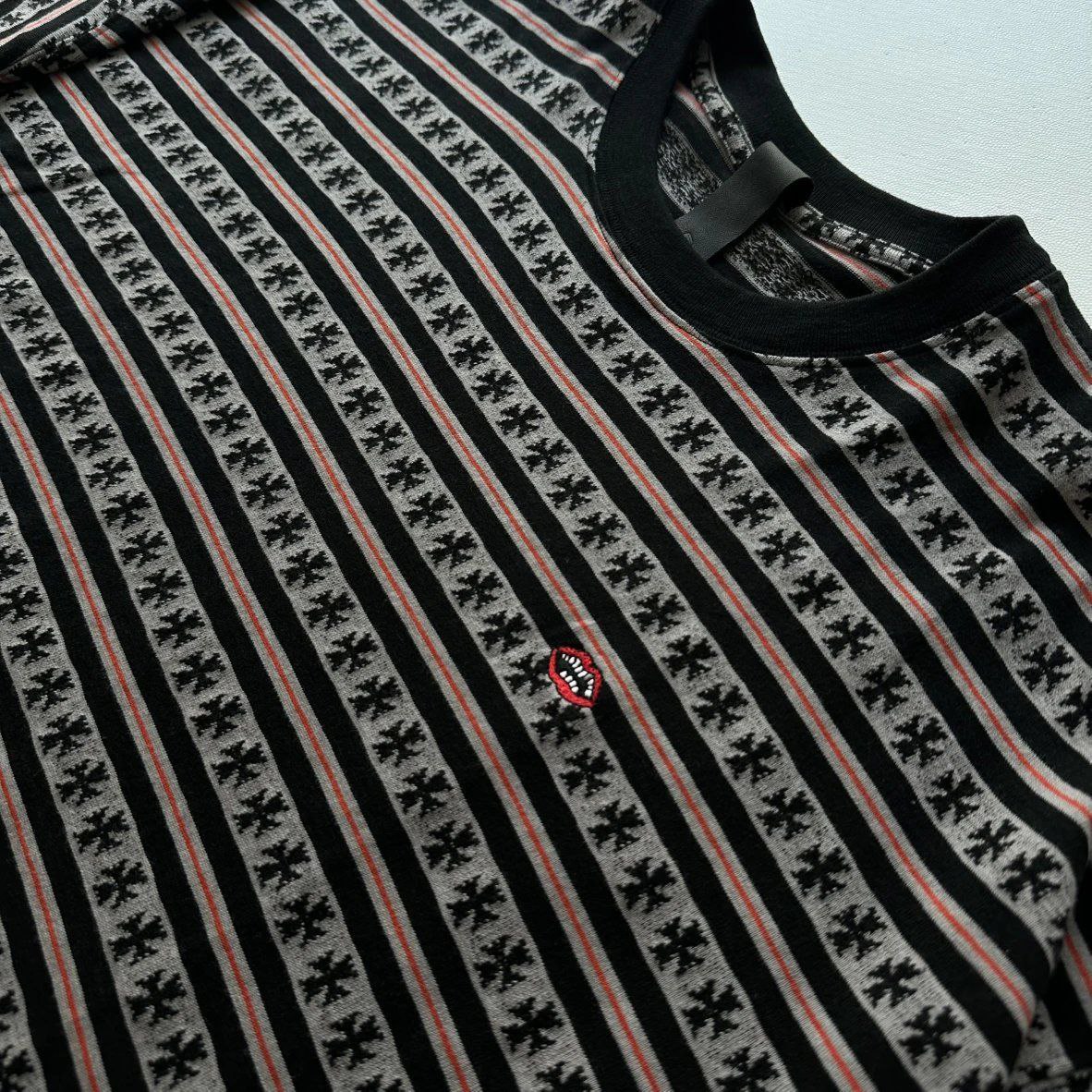 Chrome Hearts Matty Boy Cross Script Stripe T-Shirt