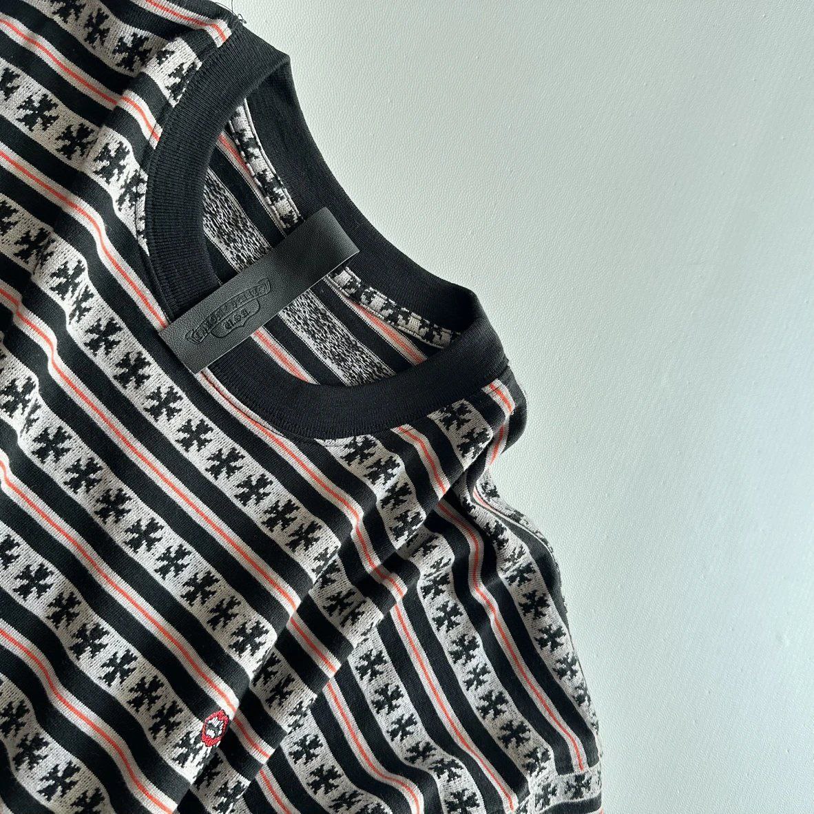 Chrome Hearts Matty Boy Cross Script Stripe T-Shirt