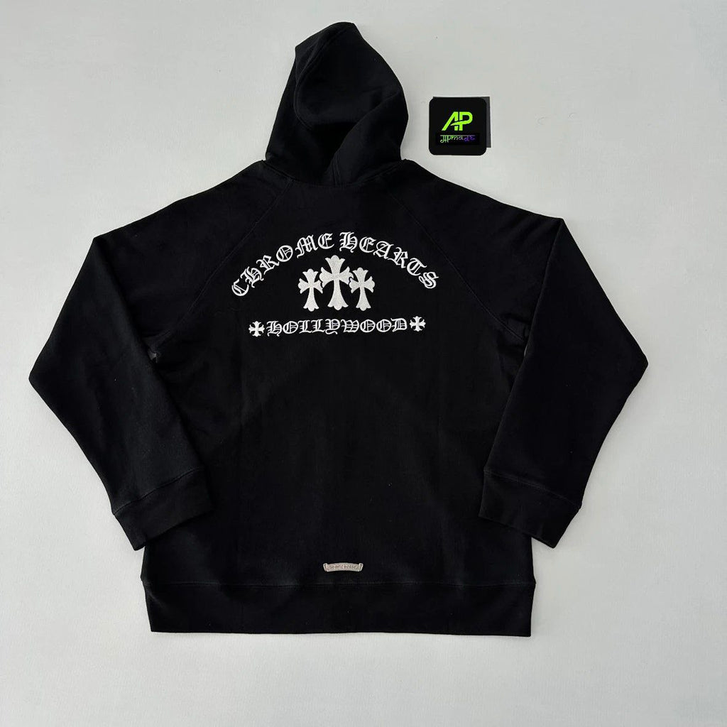 Chrome Hearts Hollywood Embroidered Zip-Up Hoodie