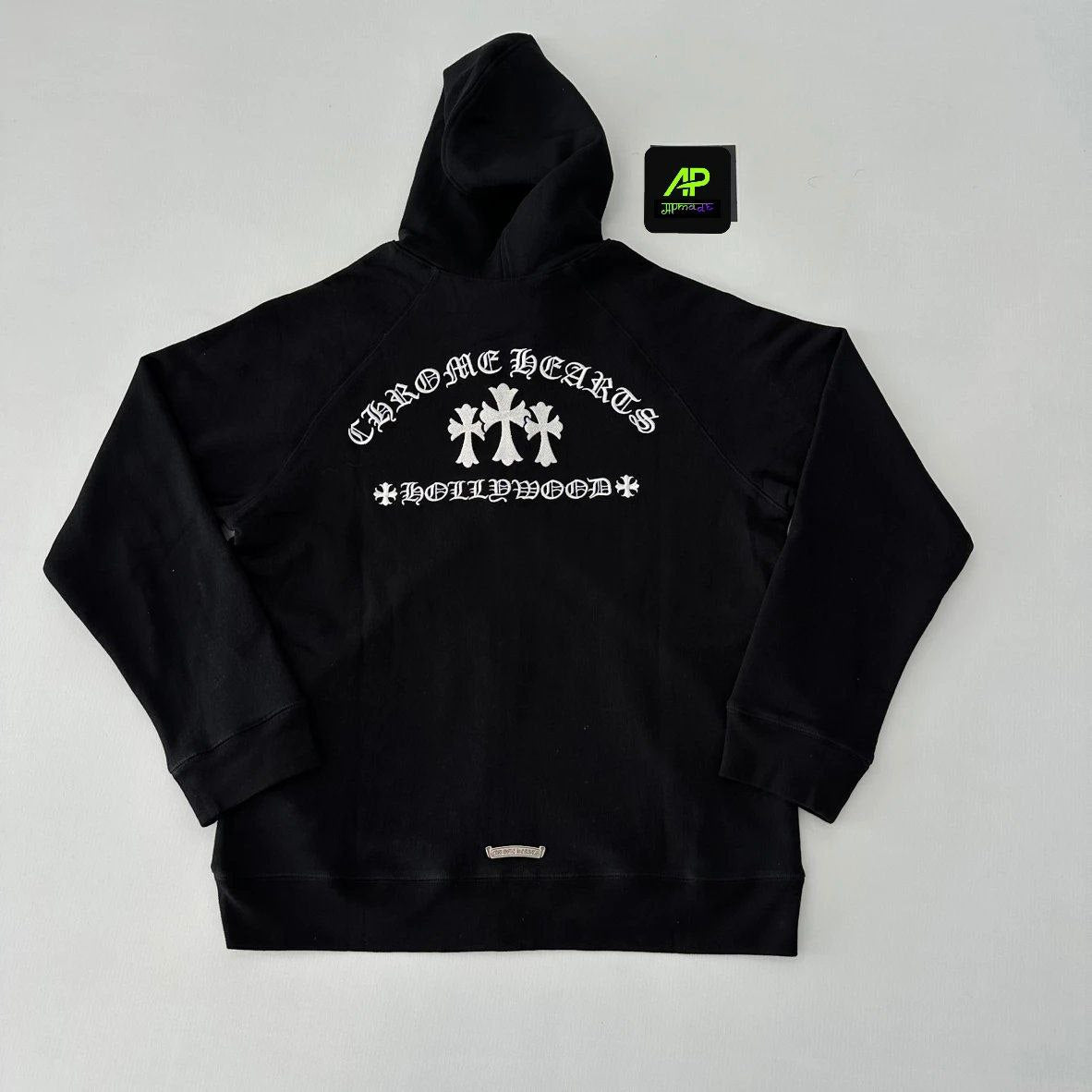 Chrome Hearts Hollywood Embroidered Zip-Up Hoodie