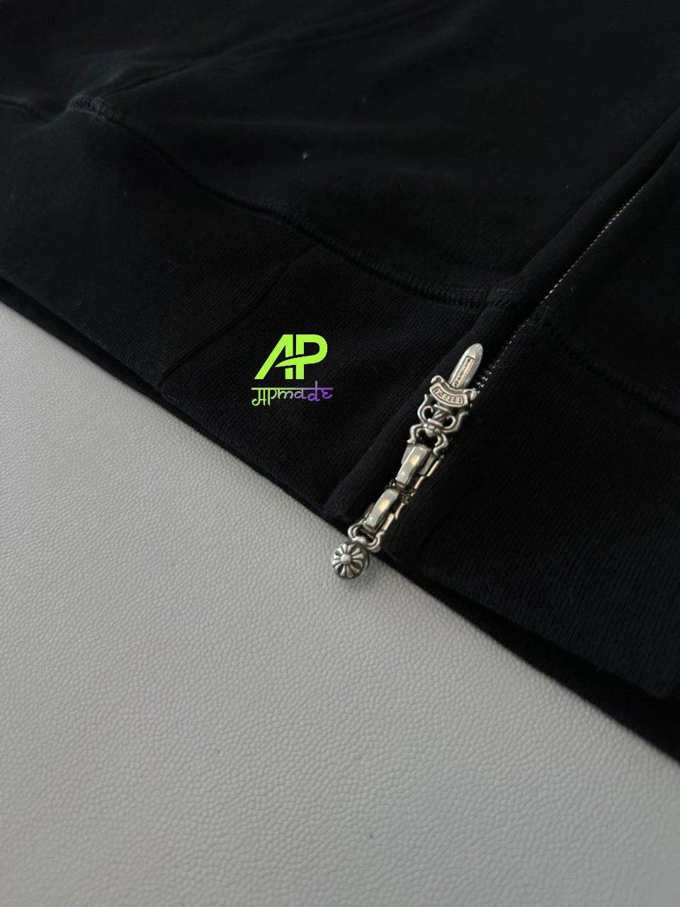 Chrome Hearts Hollywood Embroidered Zip-Up Hoodie