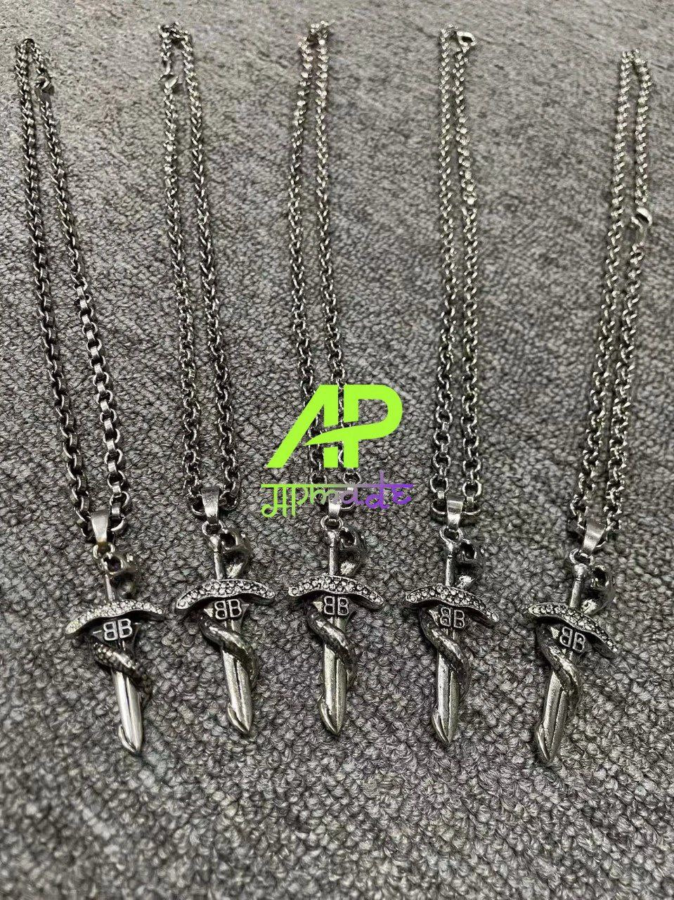 Balenciaga Goth Snake Necklace