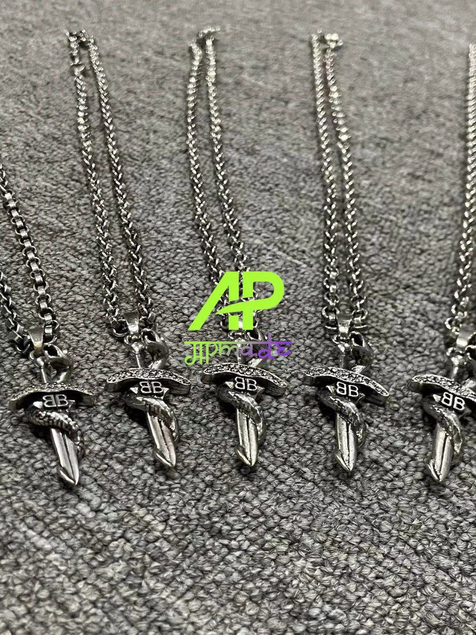 Balenciaga Goth Snake Necklace