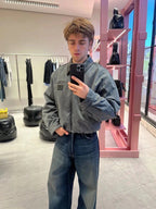 Acne Studios 25FW Leather Collar Padded Jacket