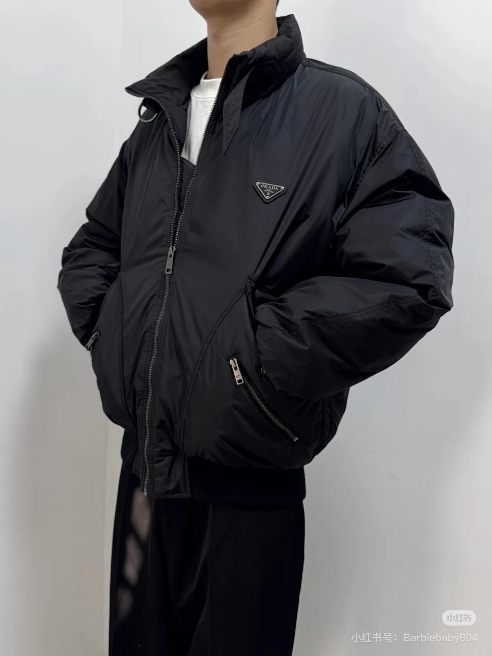 Prada Medium-Weight Re-Nylon Down Jacket