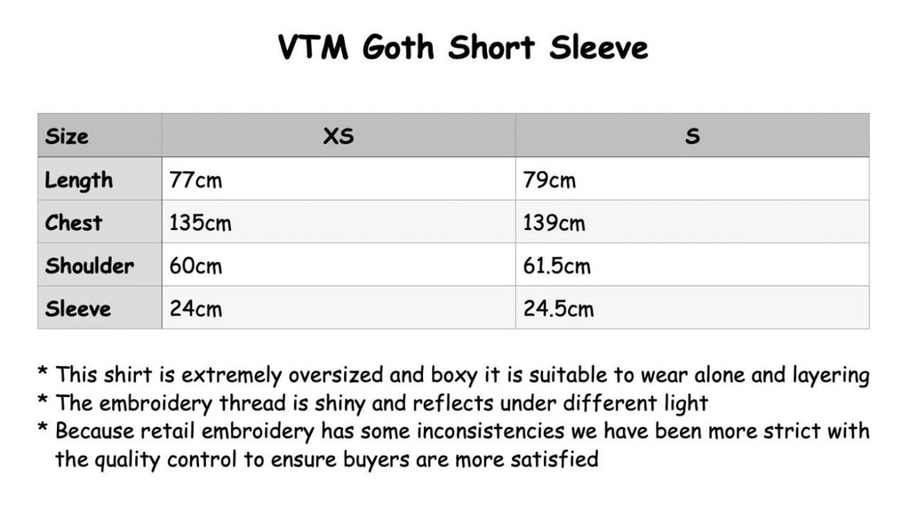 Vetements Gray Goth Oversized T-Shirt
