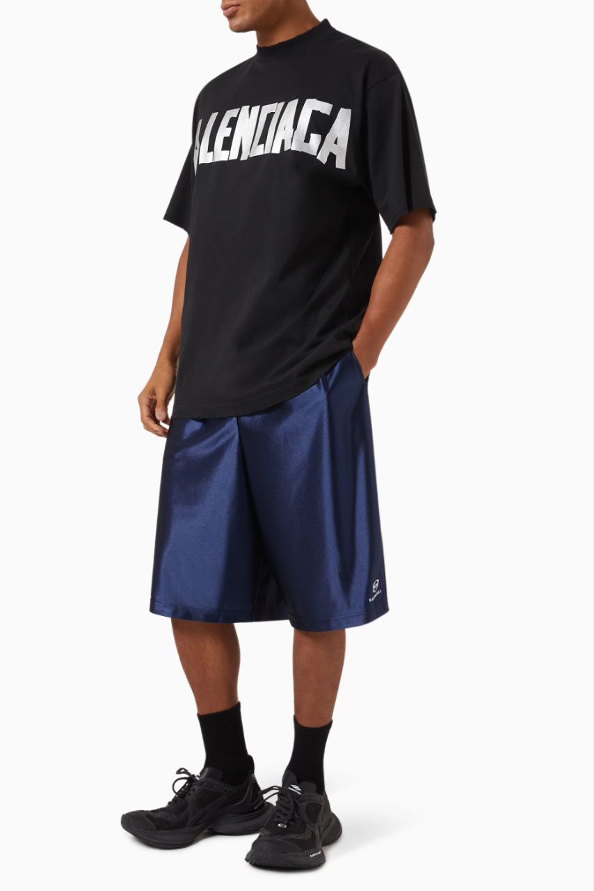 Balenciaga Blue Unity Basketball Shorts