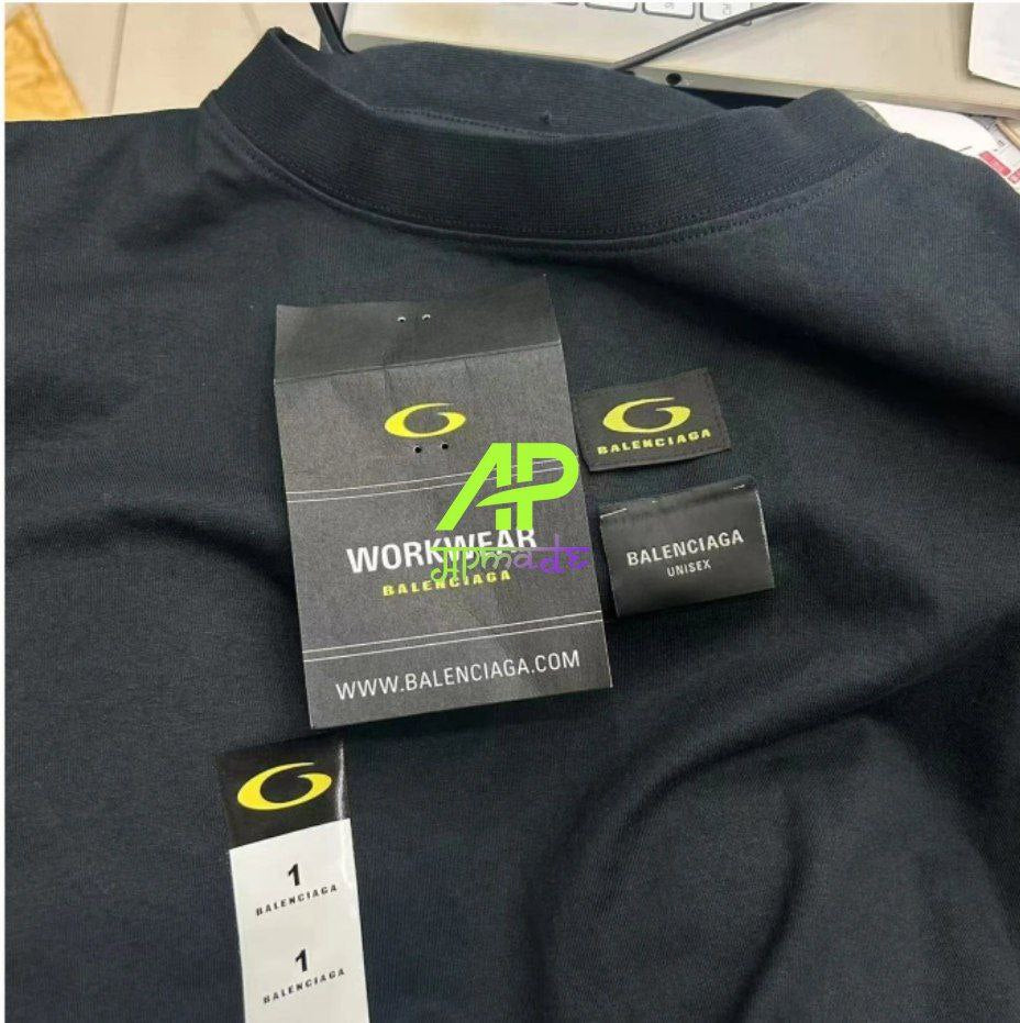 Balenciaga Paper Cards Workwear T-Shirt