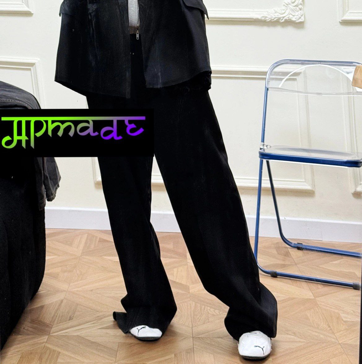Balenciaga 25SS Shanghai Show Series Buttonless Wool Suit Trousers