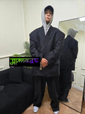 Balenciaga 25SS Shanghai Show Series Buttonless Wool Suit Coat