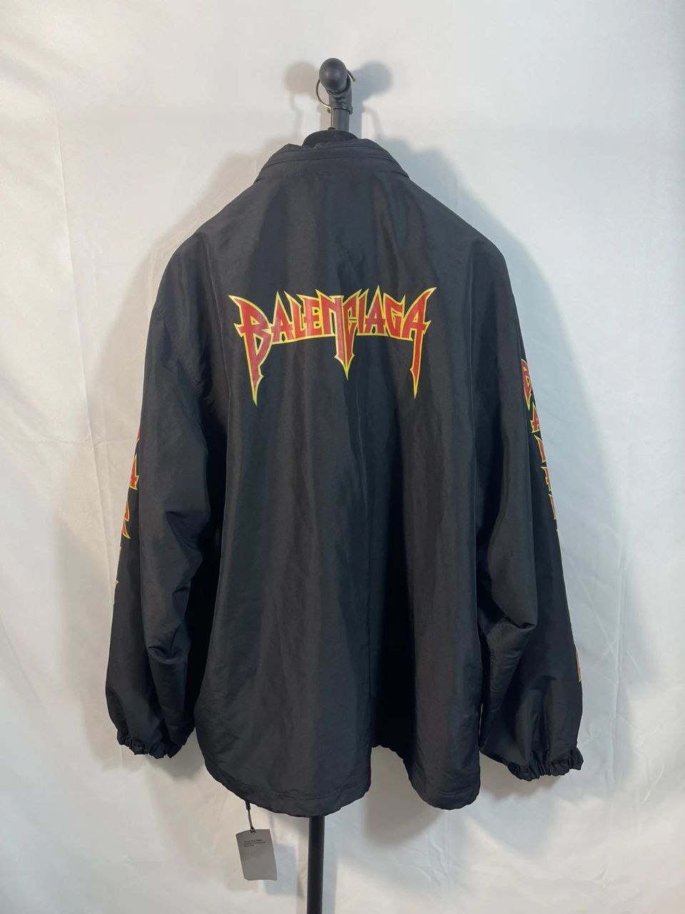 Balenciaga Flame Trench Zip-Up Jacket