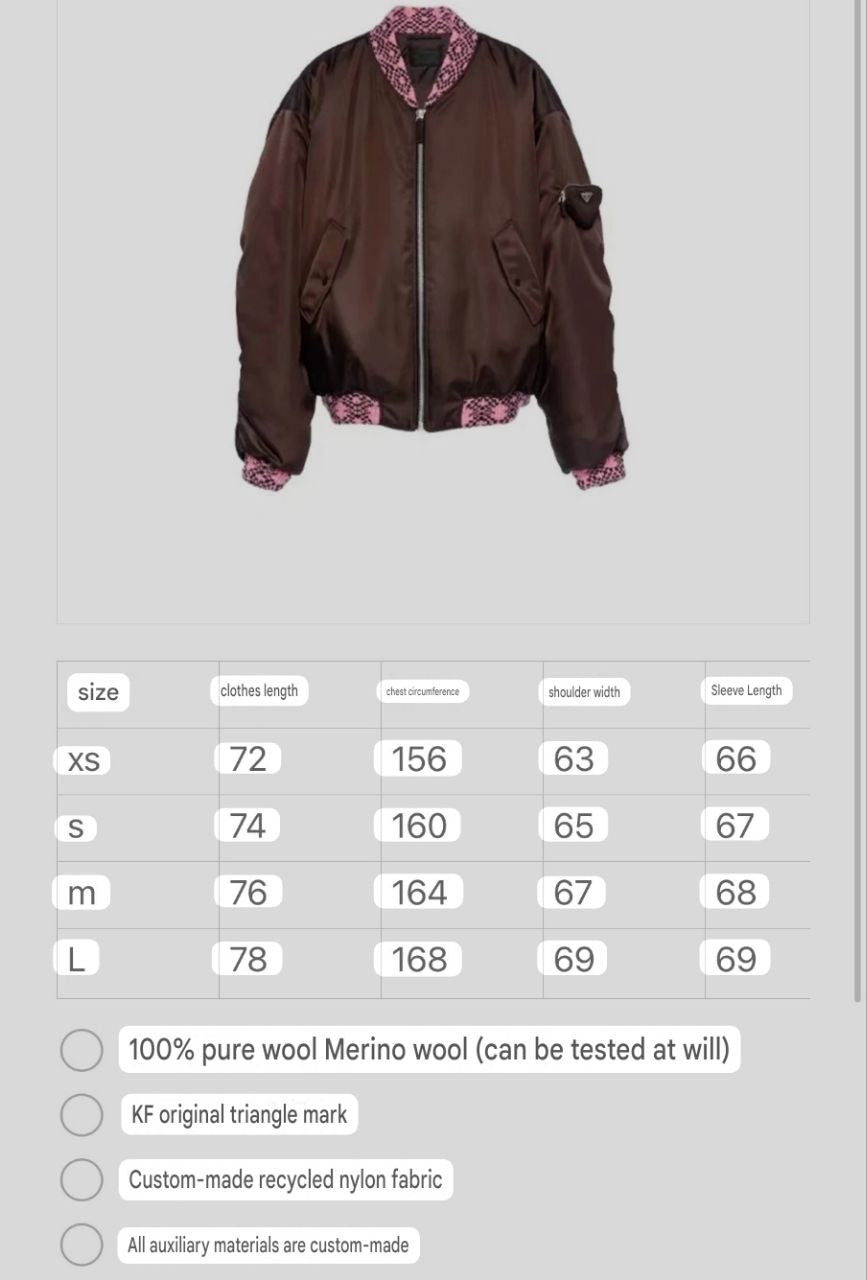 Prada AW21 Re-Nylon Knit Padded Bomber