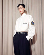 Balenciaga Embroidered Badge Shirt