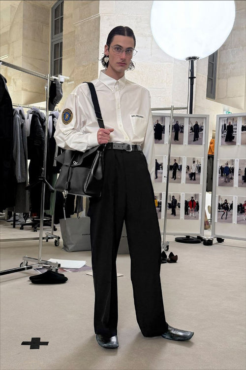 Balenciaga Embroidered Badge Shirt