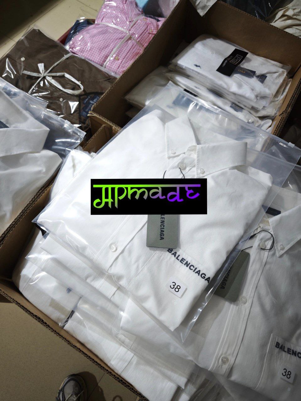 Balenciaga Embroidered Badge Shirt