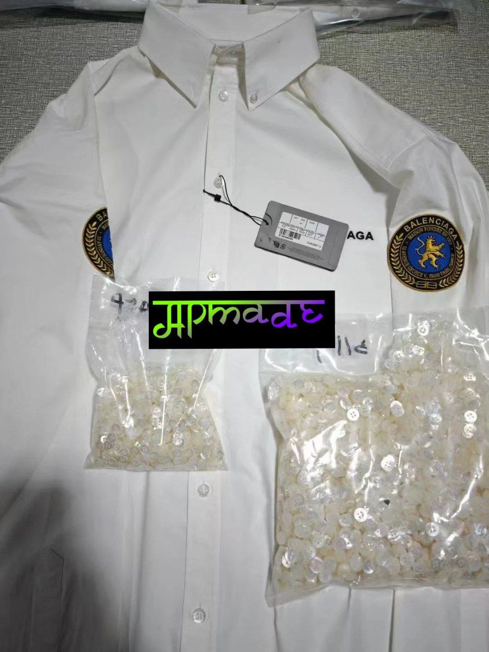 Balenciaga Embroidered Badge Shirt