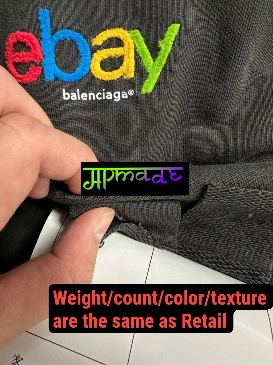Balenciaga eBay Zip-Up Hoodie