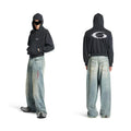 Balenciaga Blue Denim Jeans with Logo