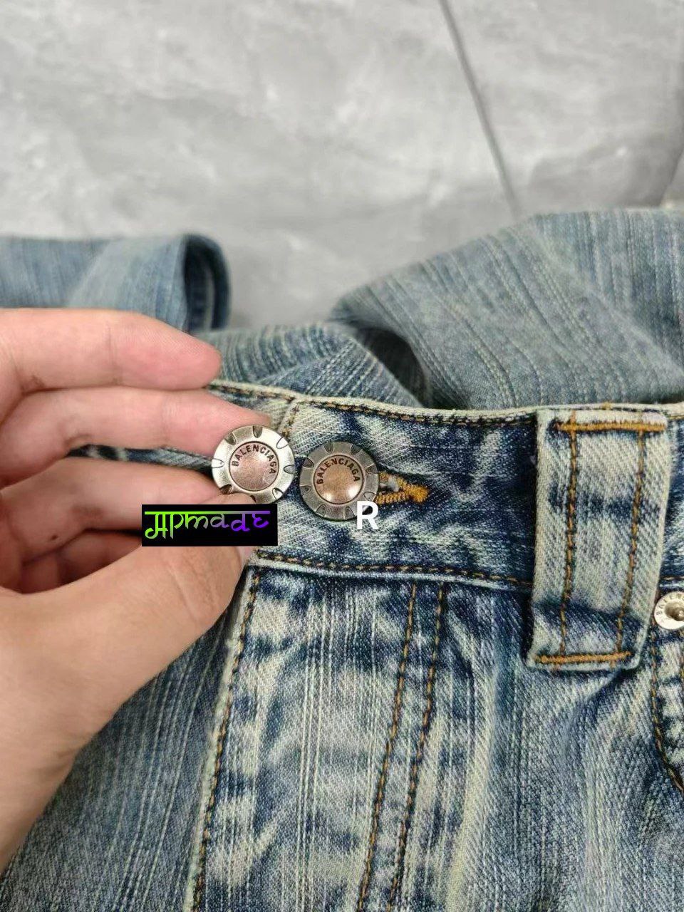 Balenciaga Blue Denim Jeans with Logo