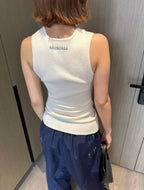 Balenciaga Ribbed Tank Top